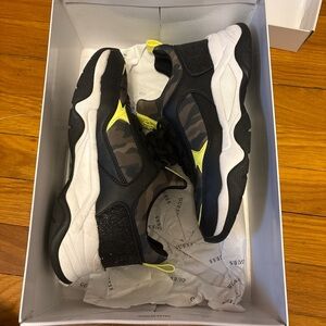 Guess Black and Yellow Camouflage Sneakers